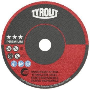 Tarcza tnąca PREMIUM śred. 50 mm grubość tarczy 1 mm prosta otwór 10 mm TYROLIT