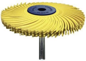 Promieniowa szczotka tarczowa Sunburst śred. 51 mm uziarnienie 80 żółty 10 000 m