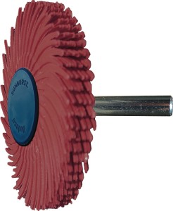 Promieniowa szczotka tarczowa Sunburst śred. 51 mm uziarnienie 220 czerwony 10 0