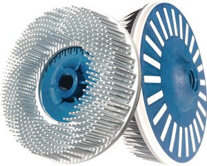 Szczotka tarczowa Sunburst śred. 115 mm M14 grubość drutu 1,25 mm t. sztuczne uz