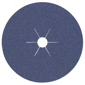 Tarcza fibrowa CS 565 śred. 115 mm uziarnienie 80 INOX korund cyrkonowy KLINGSPO