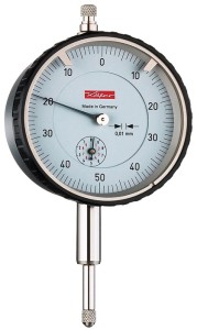 Czujnik zegarowy M2T B 10 mm odczyt 0,01 mm cyfry tarczy obustr. 0-50-0 KÄFER