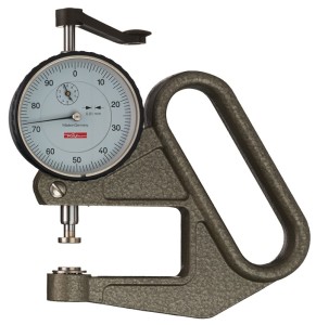 Grubościomierz J 50 0–10 mm odczyt 0,01 mm płaski 10=c mm KÄFER
