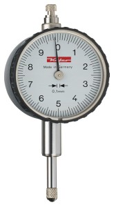 Czujnik zegarowy KM 10A 10 mm odczyt 0,1 mm KÄFER