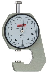 Grubościomierz K 15 0–10 mm odczyt 0,1 mm płaski 6,35 mm KÄFER