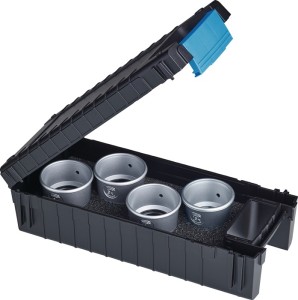 Zestaw lub zegarmistrzowskich Profi-Set Tech-Line 6x, 8x, 10x, 15x kaseta z twor