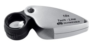 Lupa składana Tech-Line powiększenie 6x śred. soczewki 22,8 mm SCHWEIZER