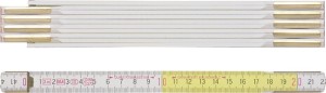 Miara składana 9143 długość 3 m, szerokość 16 mm mm/cm EG III buk biało-żółty BM