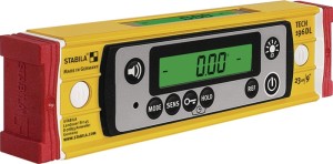 Poziomica elektroniczna TECH 196 DL 23 cm aluminium żółte ± 0,5 mm/m ± 0,5 mm/m