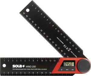 Kątomierz WMD 200 zakres pomiarowy 270 stop. długość ramienia 230 mm SOLA