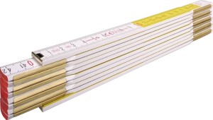 Miara składana 617 długość 2 m, szerokość 1,70 cm mm/cm EG III drewno bukowe bia