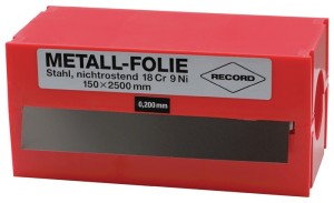 Folia metalowa grubość 0,050 mm stal szlachetna 1.4301 długość 2500 mm szerokość