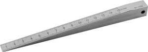 Klin pomiarowy 0,5–15 mm stal odczyt 0,1 mm