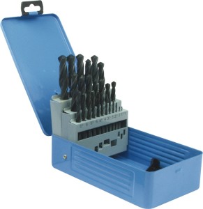 Zestaw wierteł spiralnych DIN 338 Typ N śred. znamionowa 1–13x0,5 mm HSS 25-częś