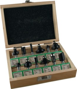 Zestaw frezów 973CT12A05 chwyt z węgl. spiek. śred. 8 mm 12-częśc. FISCH-TOOLS