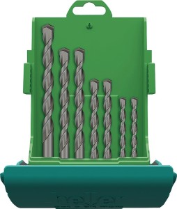 Zestaw wierteł do betonu / kamienia ProConcrete 7-częśc. śred. 4 / 5 / 2 x 6 / 8
