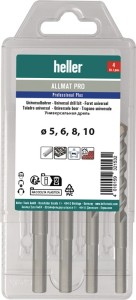 Zestaw wierteł uniwersalnych ALLMAT PRO 4-częśc. 5/6/8/10 mm trójkątny chwyt HEL