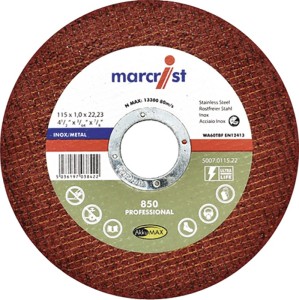 Tarcza tnąca śred. 125 x 1,0 mm prosta szlifierka kątowa otwór 22,23 mm pudełko