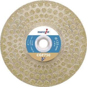 Diamentowa tarcza tnąca / krążek ścierny CGF750 śred. 125 mm uchwyt M14 wys. seg