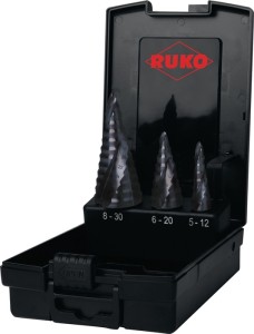 Zestaw wierteł stopniowych ULTIMATECUT śred. 5–12/6–20/8–30 mm HSS z rowkami spi