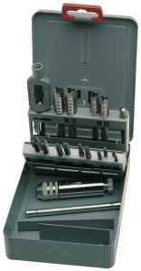 Zestaw gwintowników DIN 352 M3-M12 16-częśc. kaseta metalowa HSS EXACT