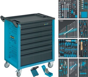 Wózek narzędziowy 177 ser. 780 x gł. 498 x wys. 915 mm 300 kg 7 szuflad 217-częś