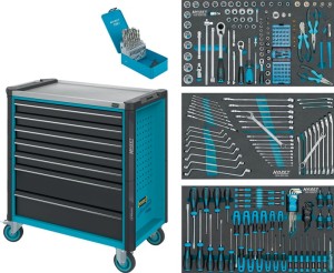 Wózek narzędziowy 179NXL-7 szer. 959 x gł. 518 x wys. 1020 mm 1000 kg 7 szuflad