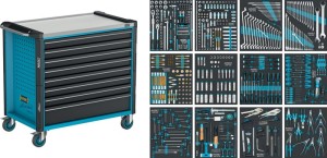 Wózek narzędziowy 179NXXL-8D/619 szer. 1133 x gł. 642 x wys. 1020 mm 1000 kg 8 s