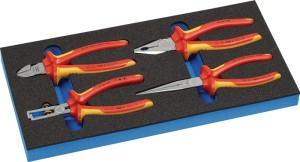 Moduł narzędziowy 4-części moduł 1/3 zestawy szczypiec VDE KNIPEX