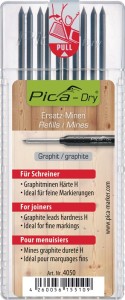Wkłady do długopisów Pica-Dry 10 sztuk grafit o spec. twardości „H” do precyzyjn
