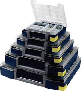Walizka asortymentowa boxxser szer. 421 x gł. 361 x wys. 78 mm 20 półek z profil