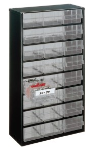 Magazynek na drobne części szer. 306 x gł. 150 x w. 552 mm g. b.st. 24 szuflad p