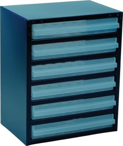 Magazynek na drobne części szer. 357 x gł. 255 x wys. 435 mm galwanizowana blach