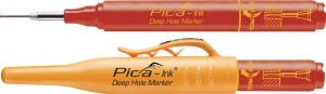 Marker do głębokich otworów Pica-Ink czerwony z końcówka teleskopową PICA