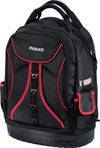 Plecak na narzędzia szer. 360 x gł. 170 x wys. 440 mm nylon czarny / czerwony PA