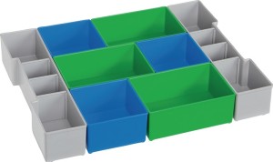 Kaseta z przegrodami L-BOXX® CD3 LB 102 szer. 378 x gł. 313 x wys. 65 mm niebies