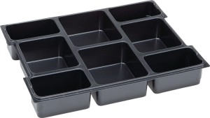 Wkład na małe części L-BOXX® LB 102 sz. 404 x g. 312 x wys. 61 mm polistyrol z 8