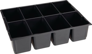 Wkład na małe części L-BOXX® LB 136 sz. 404 x g. 317 x wys. 97 mm polistyrol z 8