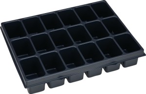 Wkład na małe części i-BOXX® iB 72 sz. 349 x g. 265 x wys. 63 mm polistyrol z 18