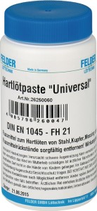 Pasta do lutowania twardego Universal 800–1100 stop. C 500 g butelka FELDER