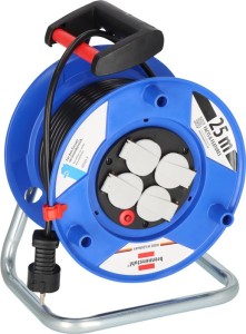 Przedłużacz na bębnie garantowy 25 m H05VV-F 3 x 1,5 mm² 240 mm 4 gniazdka z zes
