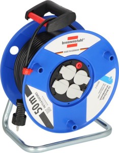 Przedłużacz na bębnie garantowy 50 m H05VV-F 3 x 1,5 mm² 290 mm 4 gniazdka z zes