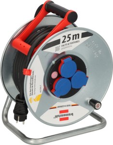 Przedłużacz na bębnie garantowy S 25 m H07RN-F 3 x 2,5 mm² 3 gniazdka z zestykie