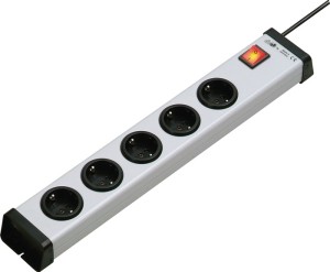 Listwa zasilająca 16 A 230 V gniazda wtykowe 5 1,5 m H05VV-F 3 x 1,5 mm²