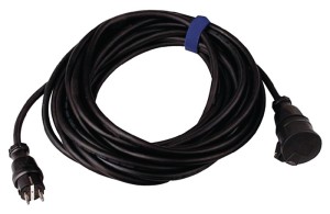 Przedłużacz z zestykiem uziemiającym 16 A 250 V 3 x 2,5 mm² 50 m H07RN-F czarny