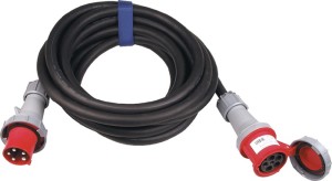 Przedłużka CEE 63 A 400 V 25 m H07RN-F 5 x 16 mm² czarna IP44