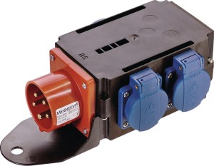 Adapter CEE MIXO SAAR 1 x wtyczka CEE 400V, 16 A, 5-bieg. IP44 AS-SCHWABE