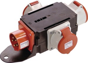 Adapter CEE MIXO RHEIN 1 x wtyczka CEE 400V, 16 A, 5-bieg. IP44 AS-SCHWABE