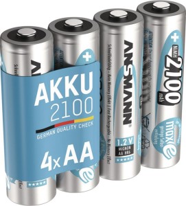 Ogniwo akumulatorowe maxE 1,2 V 2100 mAh R6-AA-Mignon HR6 4 4 szt./blister ANSMA