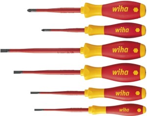 Zestaw wkrętaków 3201 ZK6 6-częśc. szczelina / PZD slim fix VDE WIHA